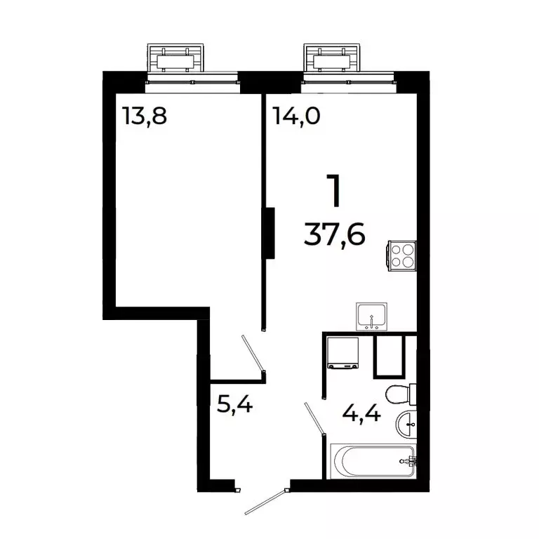 1-комнатная квартира: Нижний Новгород, квартал Кооперативный посёлок ... - Фото 1