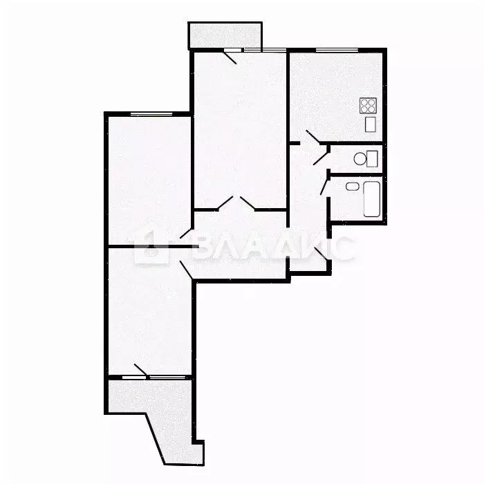 3-к кв. Москва ул. Лефортовский Вал, 11К2 (73.3 м) - Фото 1