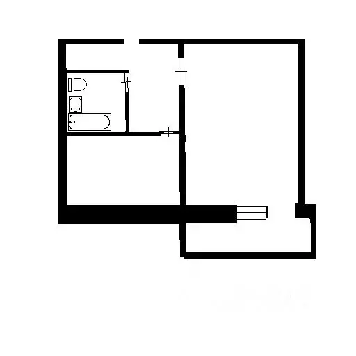 1-к кв. Новосибирская область, Новосибирск Тихвинская ул., 1 (37.0 м) - Фото 2