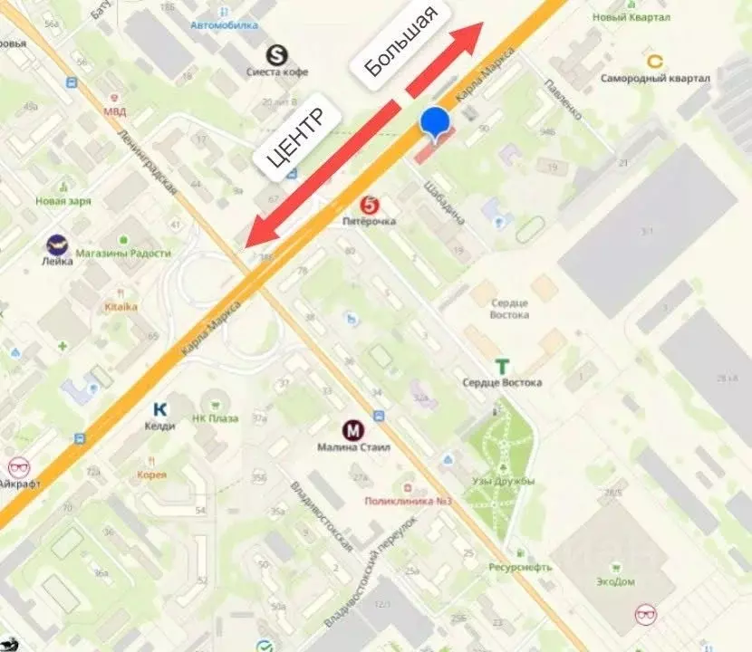 Офис в Хабаровский край, Хабаровск ул. Карла Маркса, 88 (268 м) - Фото 2