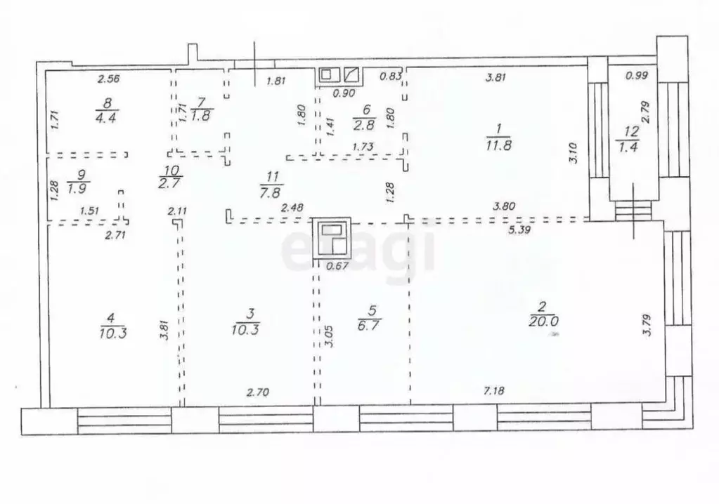 3-к кв. Татарстан, Казань ул. Алексея Козина, 8 (82.0 м) - Фото 1