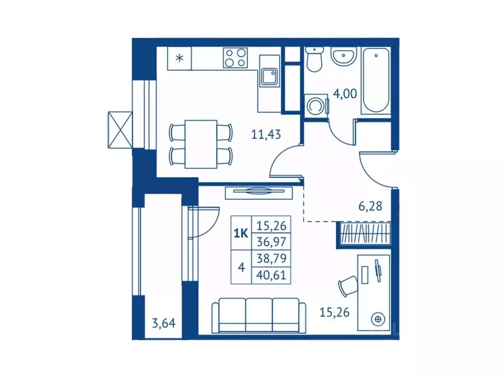 1-к кв. Московская область, Королев Новые Подлипки мкр, Поколение ... - Фото 1
