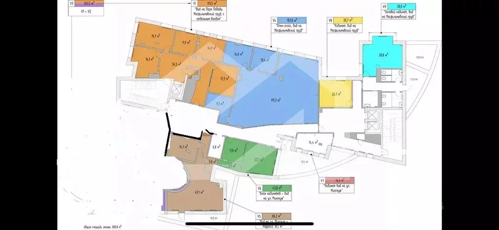 Помещение свободного назначения в Москва Минская ул., 2Гк1 (445 м) - Фото 2