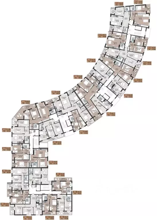 1-к кв. Калининградская область, Гурьевск  (55.51 м) - Фото 2