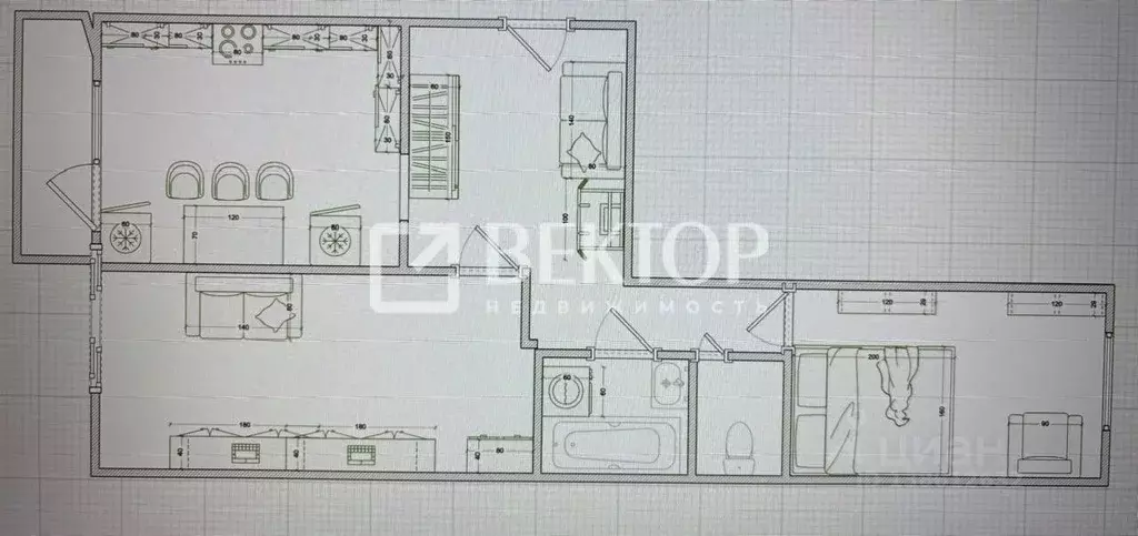 2-к кв. Костромская область, Костромской район, Апраксинское с/пос, ... - Фото 2