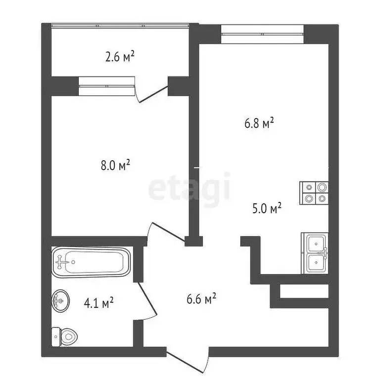 1-комнатная квартира: Пермь, Ижевская улица, 38 (31.8 м) - Фото 0