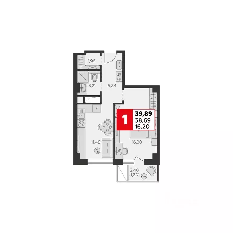 1-к кв. Ростовская область, Ростов-на-Дону ул. Штахановского, 24/2 ... - Фото 0
