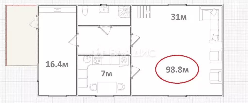 Дом в Калужская область, Медынский район, Романово с/пос, д. Дошино ... - Фото 2