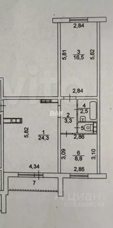 3-к кв. Челябинская область, Челябинск Университетская Набережная ул., ... - Фото 2