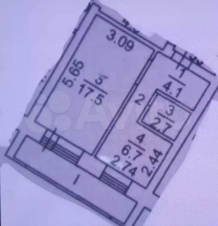 Аукцион: 1-к. квартира, 32,4 м, 3/5 эт. - Фото 0