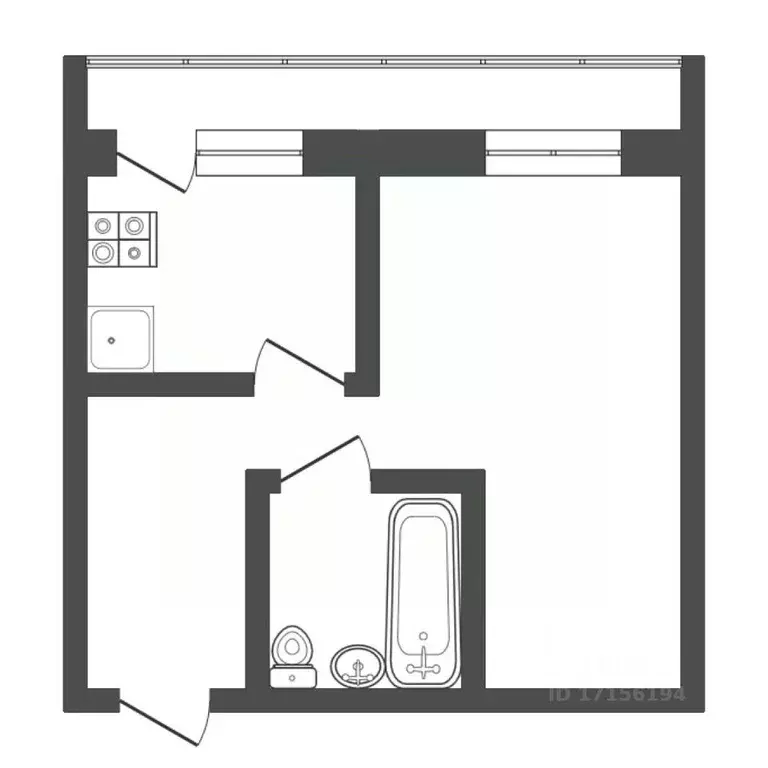 1-к кв. Тюменская область, Тюмень ул. Шишкова, 20 (37.7 м) - Фото 1