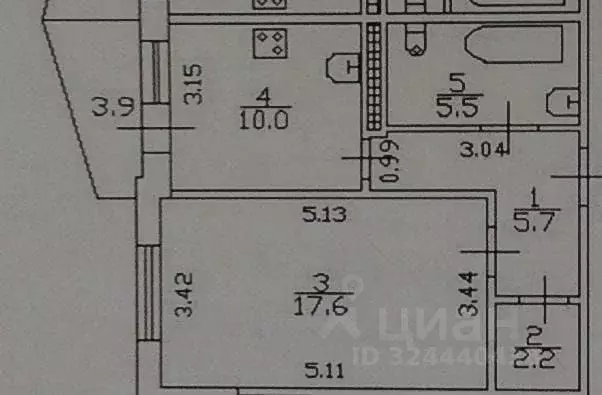 1-к кв. Санкт-Петербург Новоколомяжский просп., 8/10 (41.0 м) - Фото 2