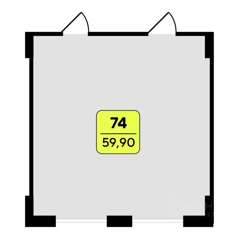 Офис в Тюменская область, Тюмень ул. Ивана Чистякова, 5 (60 м) - Фото 1