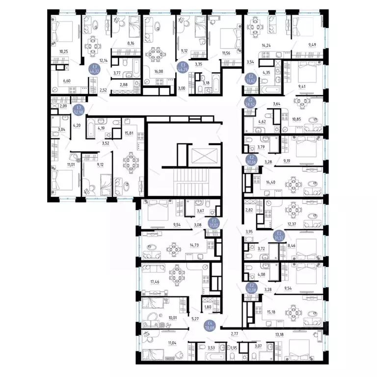 2-к кв. Рязанская область, Рязань 9-10-й кв-л,  (52.98 м) - Фото 1