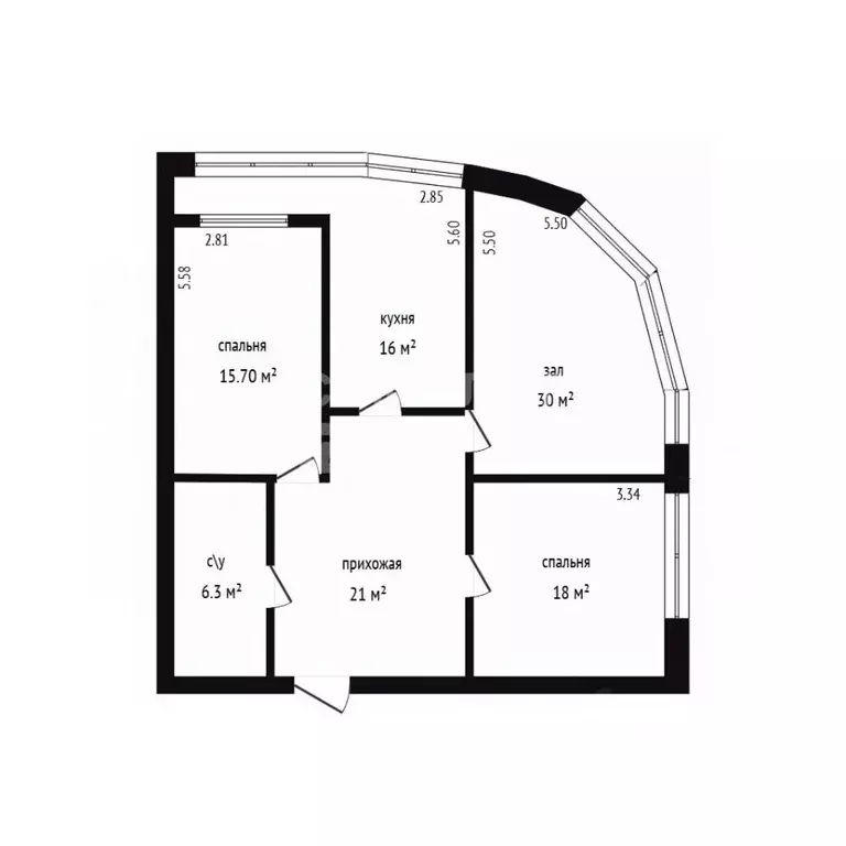 3-к кв. Дагестан, Дербент Вокзальная ул., 27/1 (120.0 м) - Фото 2