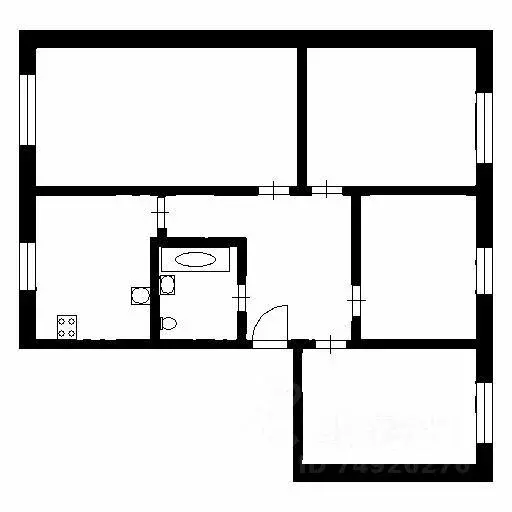 4-к кв. Санкт-Петербург ул. Танкиста Хрустицкого, 23 (49.7 м) - Фото 1