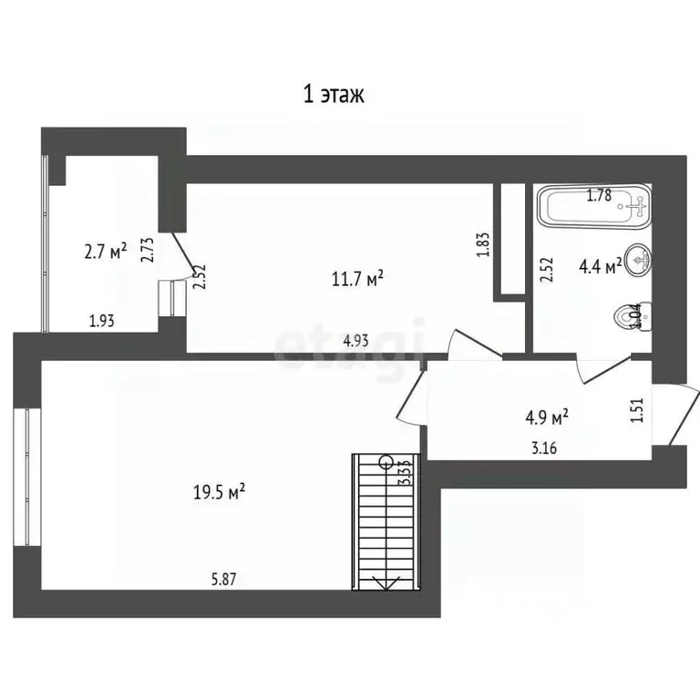 2-к кв. Калининградская область, Янтарный пгт ул. Советская, 110В ... - Фото 2