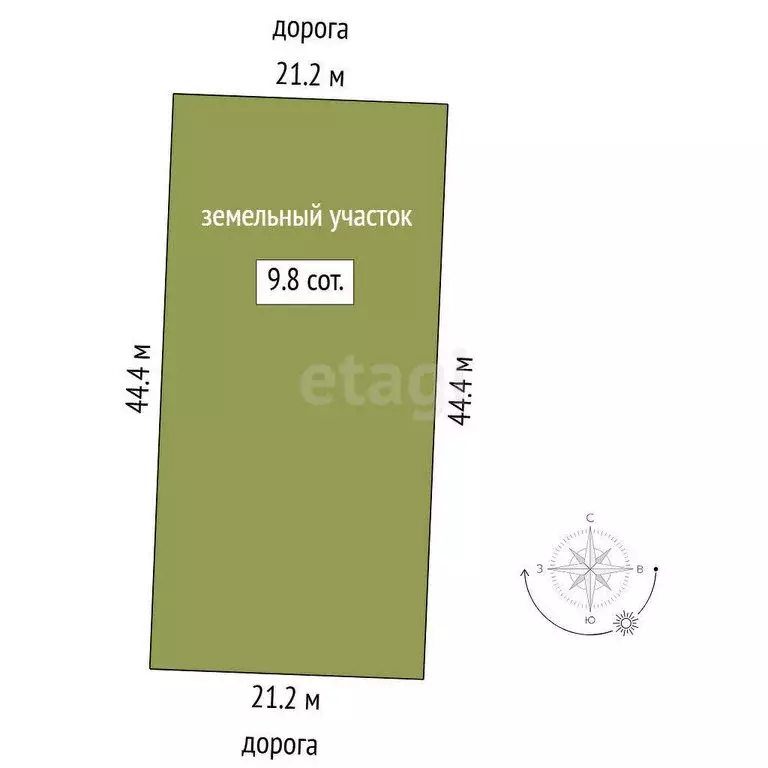 Участок в Тюмень, садовое товарищество Ясень, Северная улица (9.8 м) - Фото 0