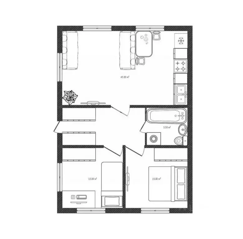 Дом в Новосибирская область, Коченевский район, с. Чистополье  (97 м) - Фото 2