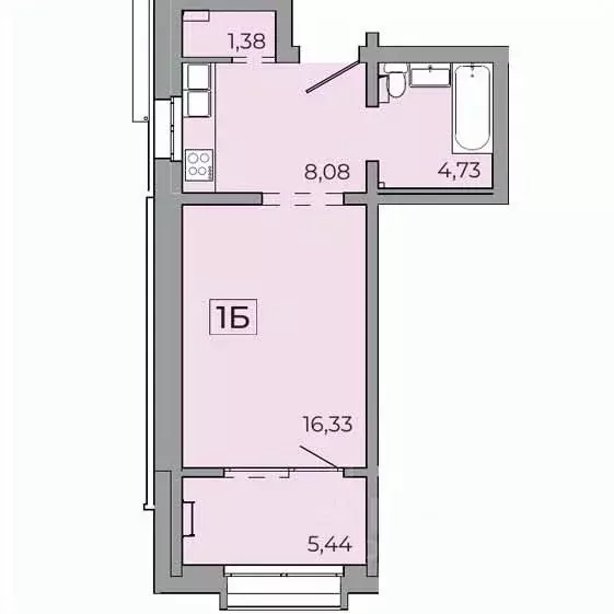 1-к кв. Иркутская область, Иркутск Байкальская ул., 89 (45.0 м) - Фото 0