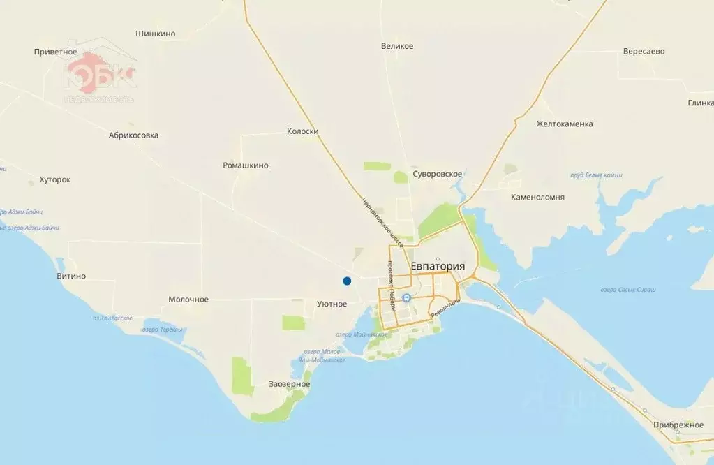 Участок в Крым, Сакский район, с. Уютное  (7.7 сот.) - Фото 2