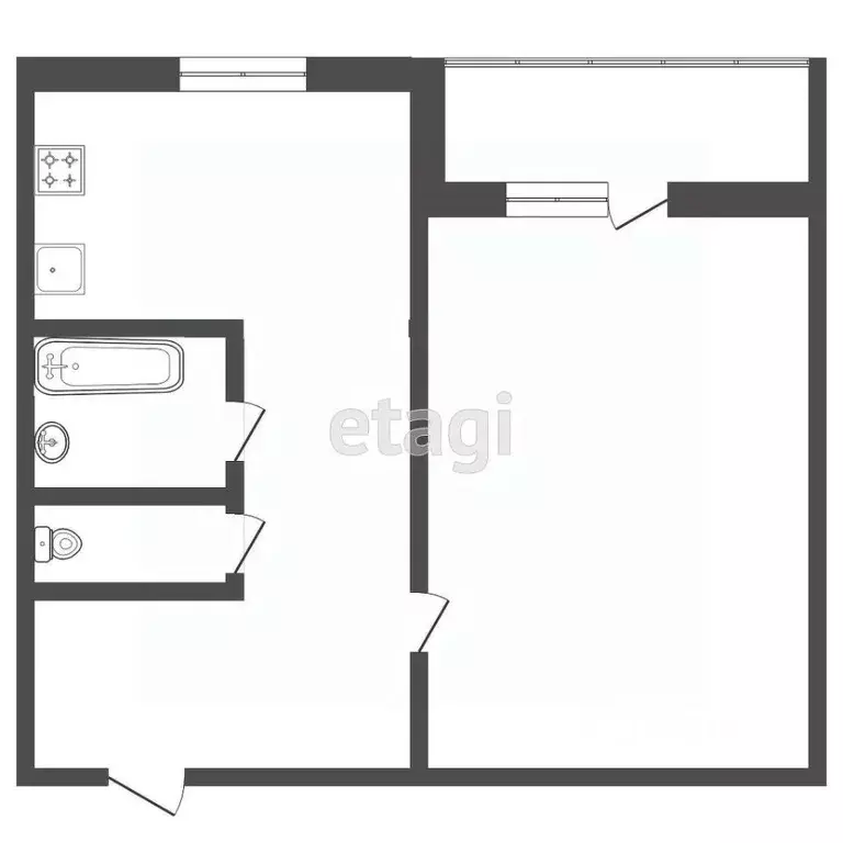 1-к кв. Мордовия, Саранск ул. Коваленко, 52 (32.1 м) - Фото 1
