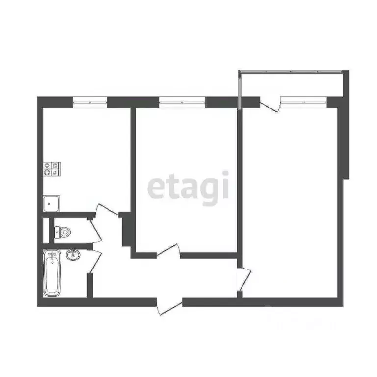 2-к кв. Смоленская область, Смоленск ул. Валентины Гризодубовой, 1 ... - Фото 1