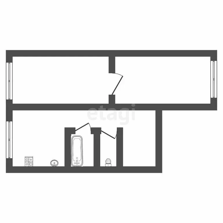 2-комнатная квартира: Ковров, улица Димитрова, 2 (47 м) - Фото 1