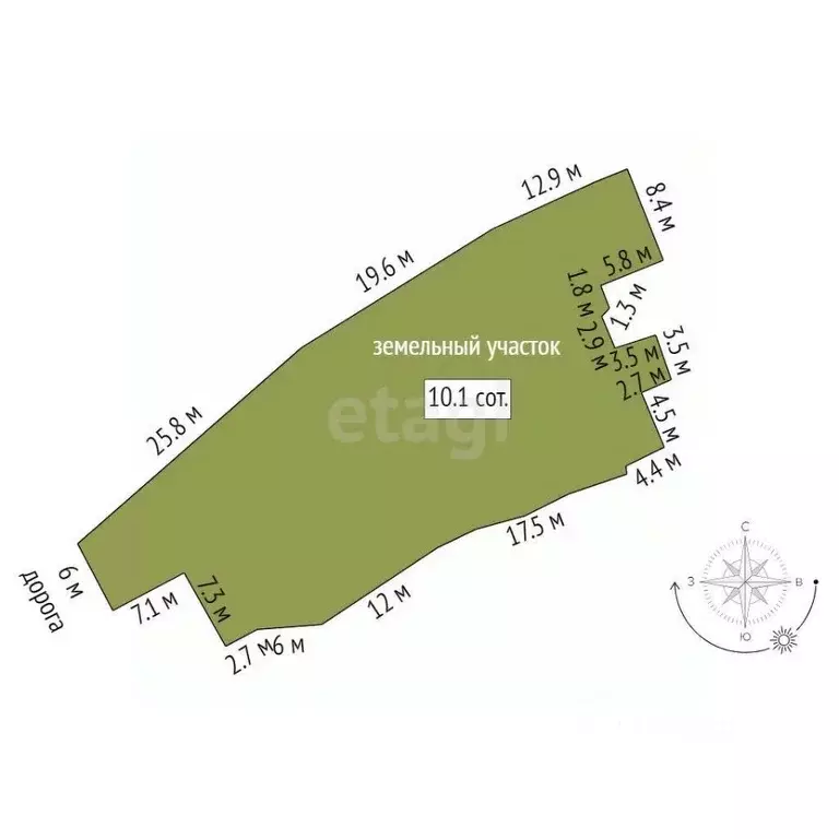 Участок в Самарская область, Волжский район, Подъем-Михайловка с/пос, ... - Фото 2