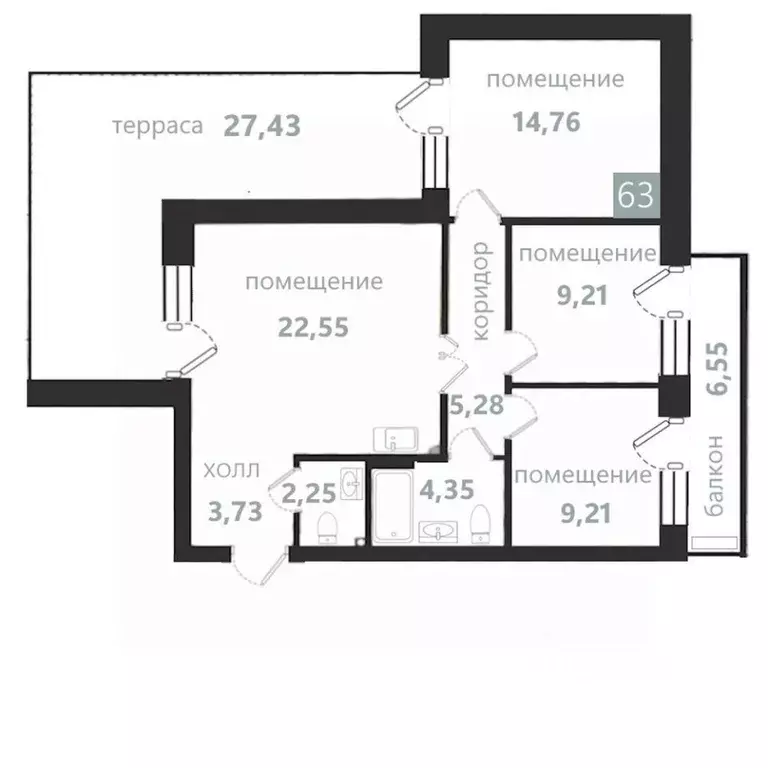 4-к кв. Калининградская область, Балтийск  (105.32 м) - Фото 0