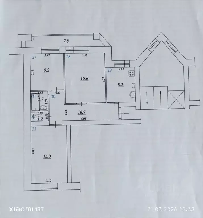 3-к кв. Самарская область, Самара Измайловский пер., 2 (66.5 м) - Фото 1