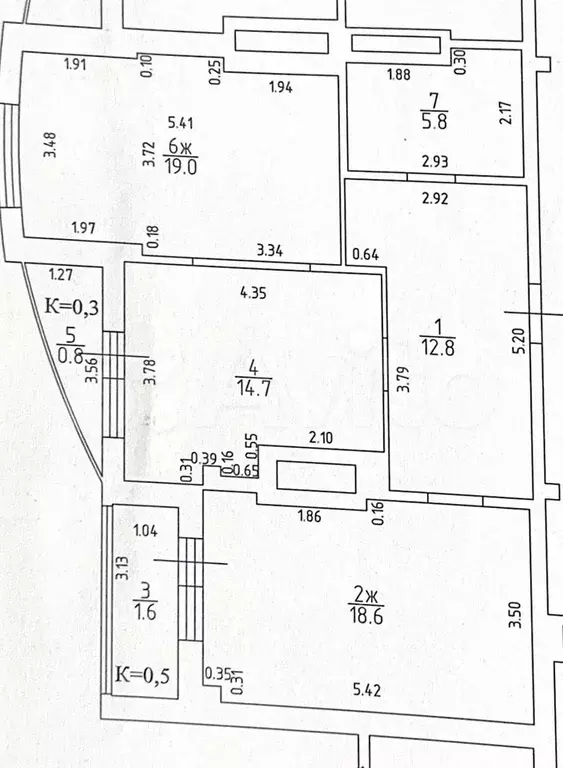 2-к. квартира, 70,9 м, 5/9 эт. - Фото 0