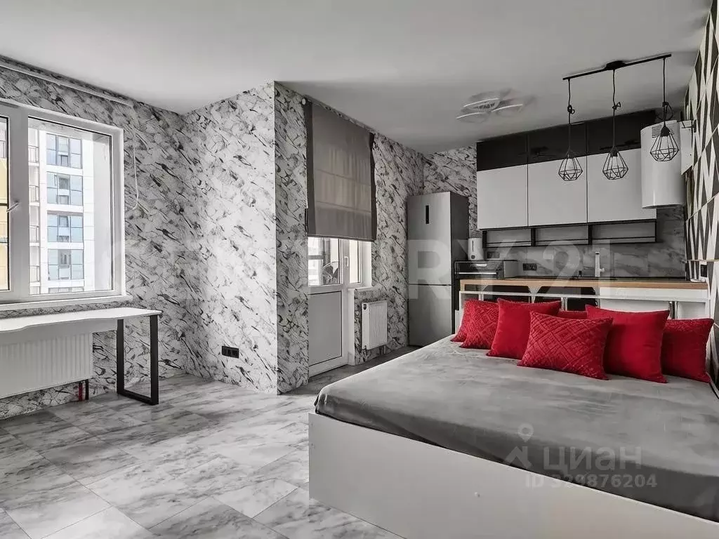Студия Санкт-Петербург ул. Вадима Шефнера, 10к1 (27.6 м) - Фото 1