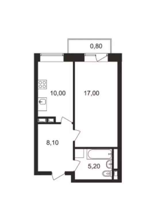 1-комнатная квартира: Ногинск, Юбилейная улица, 14Б (40.3 м) - Фото 0