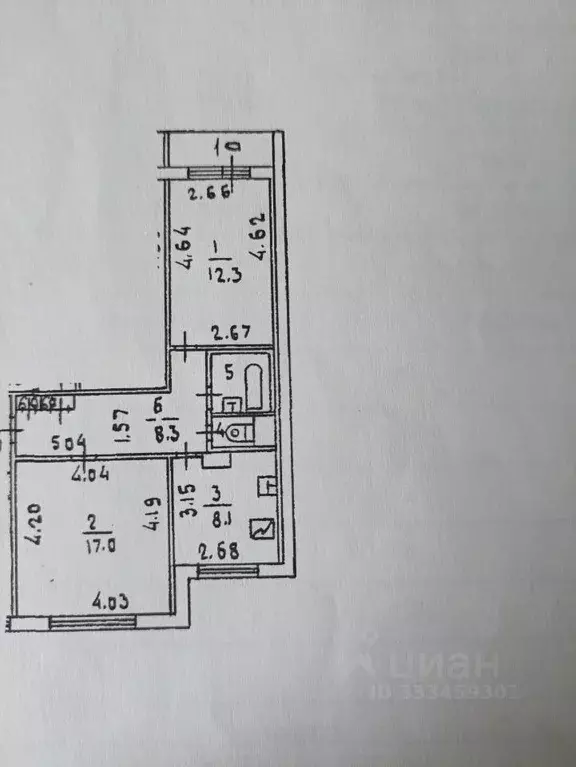 2-к кв. Москва ул. Шолохова, 26 (52.0 м) - Фото 2