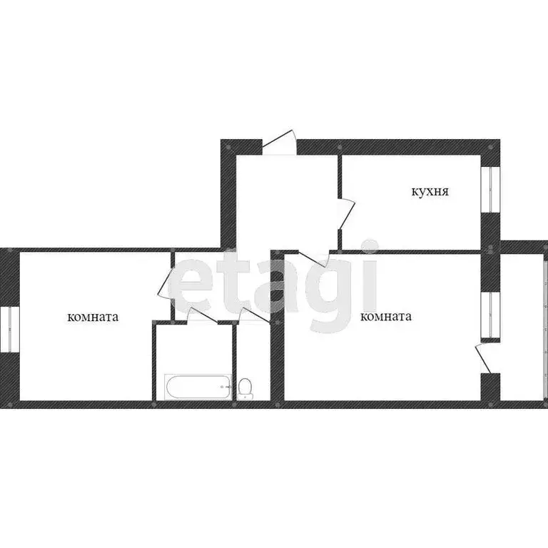 2-комнатная квартира: Белгород, улица Губкина, 38Б (60.4 м) - Фото 1