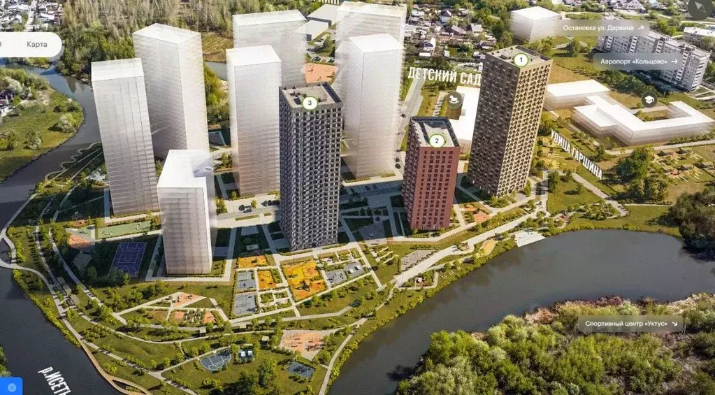 1-к кв. Свердловская область, Екатеринбург ул. Гаршина, 3/2 (35.0 м) - Фото 1