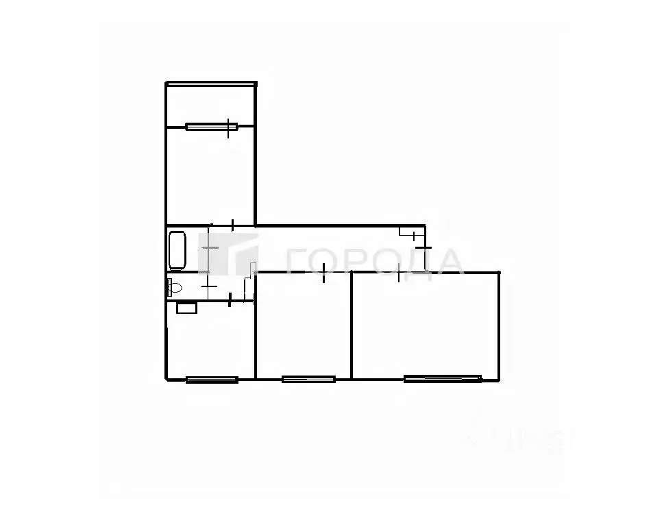 3-к кв. Кемеровская область, Новокузнецк Абашево мкр, ул. День ... - Фото 2