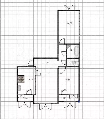 3-к. квартира, 82 м, 5/5 эт. - Фото 0