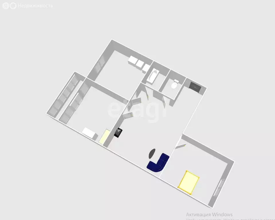 3-комнатная квартира: Дальнее, Новая улица, 1к1 (57.8 м) - Фото 1