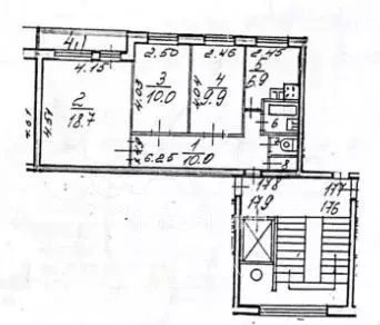 3-к. квартира, 59 м, 9/9 эт. - Фото 0