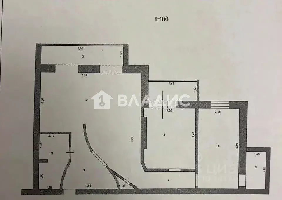 2-к кв. Белгородская область, Белгород Октябрьская ул., 63а (110.2 м) - Фото 2
