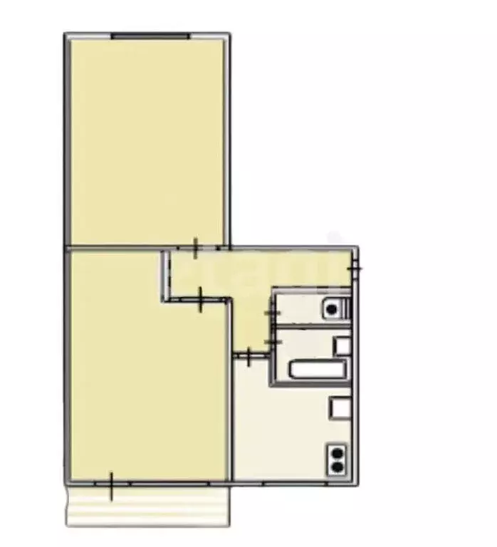 2-комнатная квартира: Южно-Сахалинск, проспект Победы, 8 (47.9 м) - Фото 1
