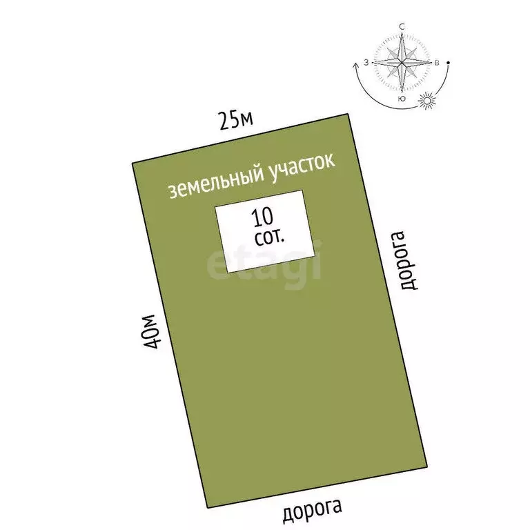 Участок в Калиновское сельское поселение, урочище Насыр (10 м) - Фото 1