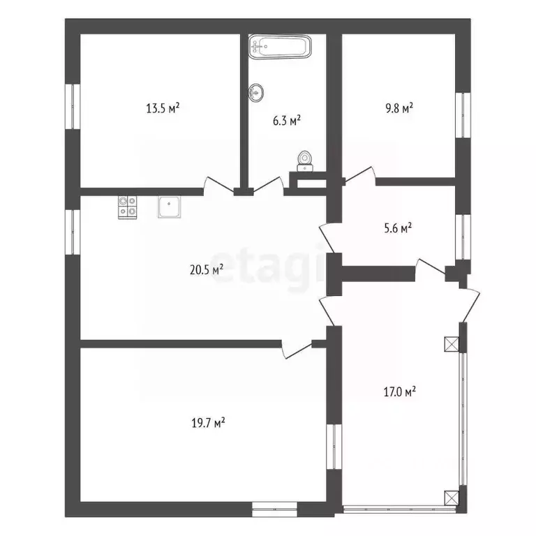 Дом в Воронежская область, Рамонский район, Новоживотинновское с/пос, ... - Фото 2