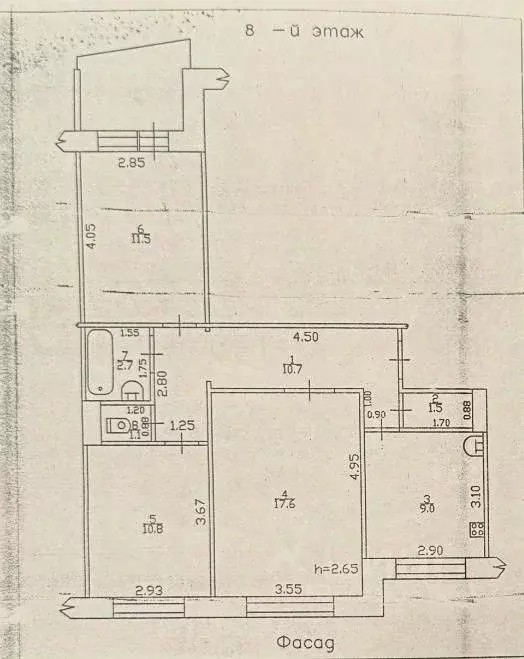 3-к кв. Алтайский край, Бийск ул. Воинов-интернационалистов, 73 (64.9 ... - Фото 2