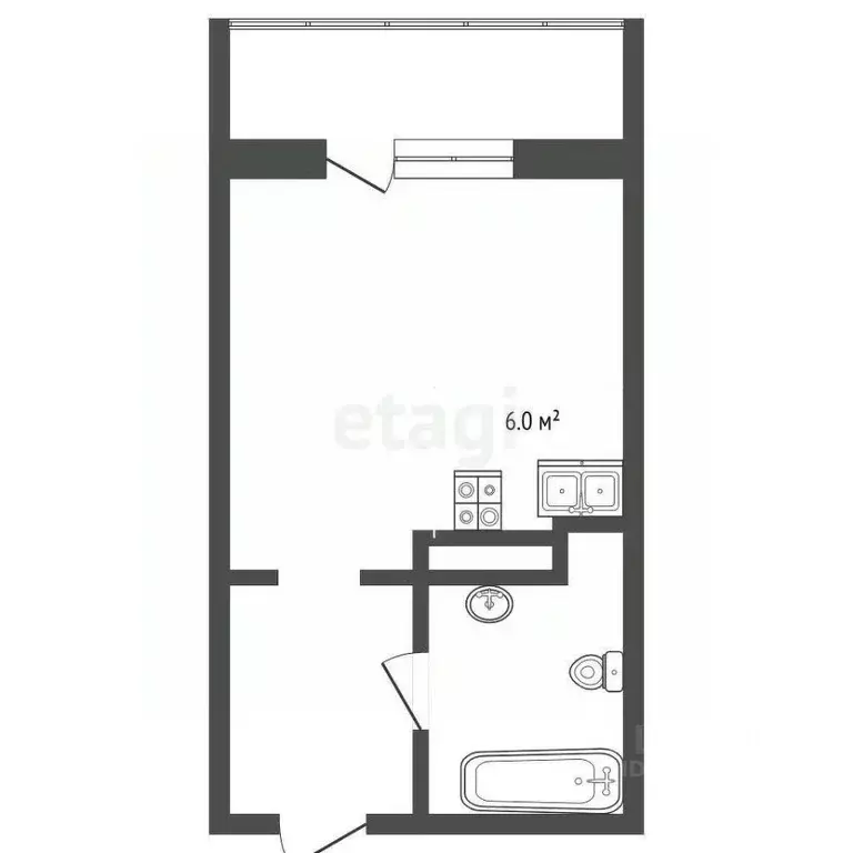 Студия Тюменская область, Тюменский муниципальный округ, д. Дударева ... - Фото 1