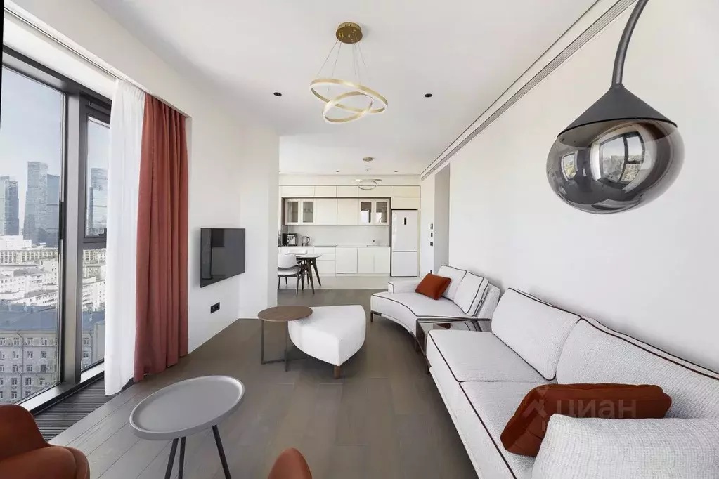 3-к кв. Москва Поклонная ул., 9 (100.9 м) - Фото 2