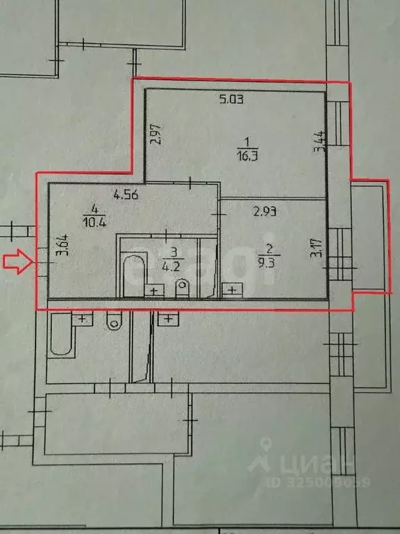 1-к кв. Пермский край, Пермь Кронштадтская ул., 37 (40.2 м) - Фото 2