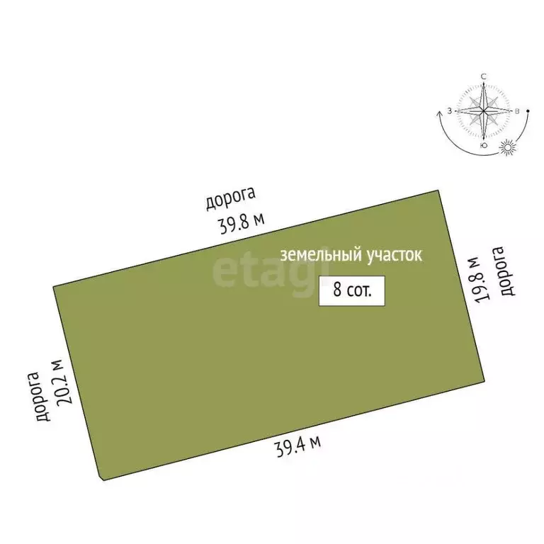 Участок в Крым, Ленинский район, с. Калиновка ул. Абденановой (8.0 ... - Фото 2